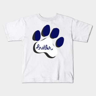 Butler Bulldogs Paw Print Kids T-Shirt